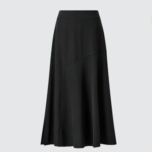 Uniqlo C Mermaid Midi Skirt with Slit in Black Size 6 NEW WITH TAG!